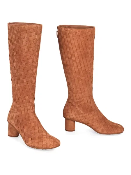 Botki Bottega Veneta zamszowe brązowe