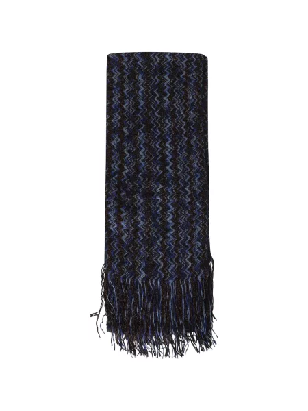 Fular Missoni cu franjuri negru