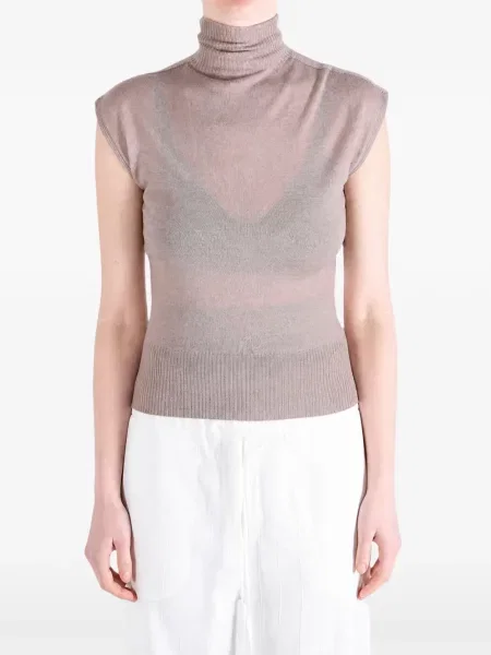 Top Rick Owens tricotate roz