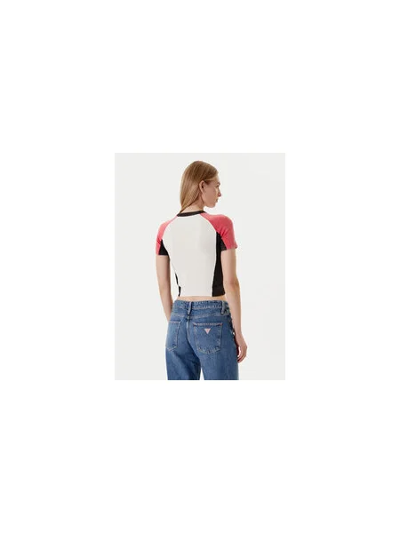 Guess Póló Ekru Regular Fit