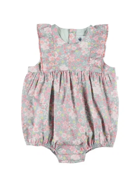 Dětské krátký overal Petit Bateau modrý