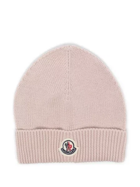 Czapka dziecięca Moncler Enfant różowa