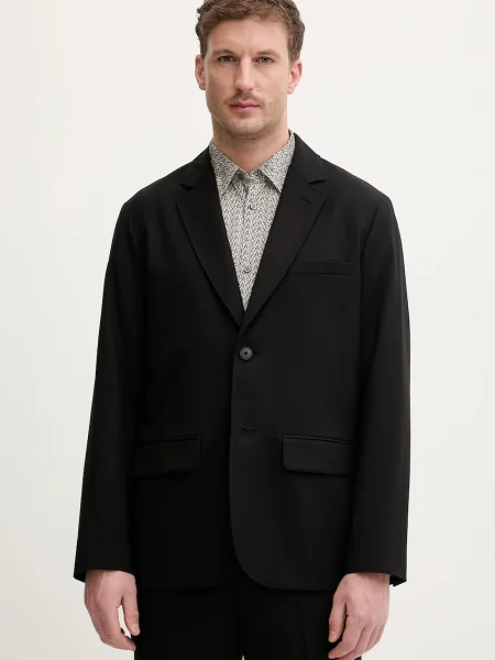 Armani Exchange sacou din lână negru