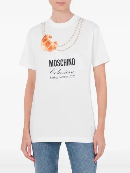 Tricou Moschino cu imagine alb