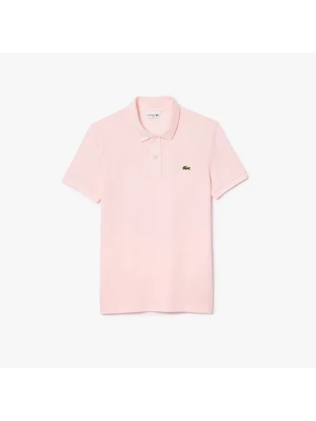 Lacoste Koszulka Polo Slim Fit Petit Piqué różowa