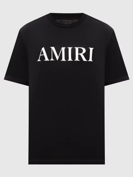 Футболка з принтом логотипа Amiri чорна