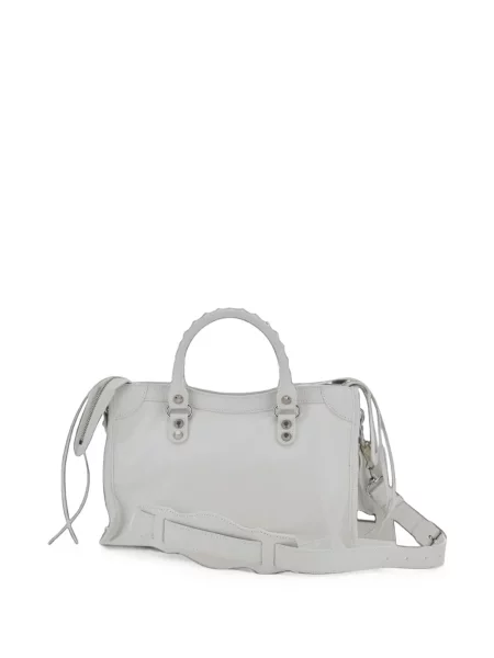 Geantă shopper Balenciaga din piele alb