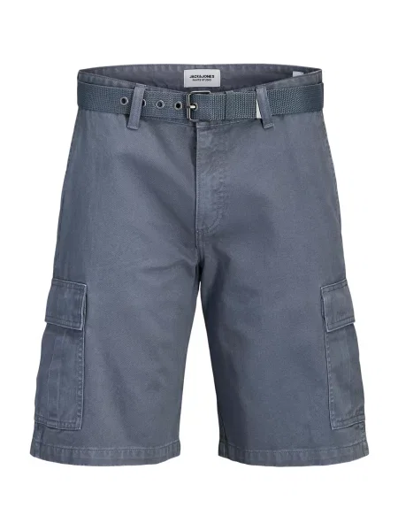 JACK & JONES Kargo hlače JPSTCOLE HUDSON temno siva