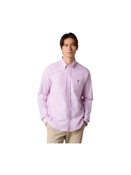 Koszula Brooks Brothers z twillu różowa