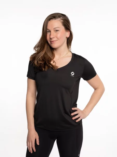 Mymotus Funkční tričko Mymotus® ladies V-neck T-shirt Black černá