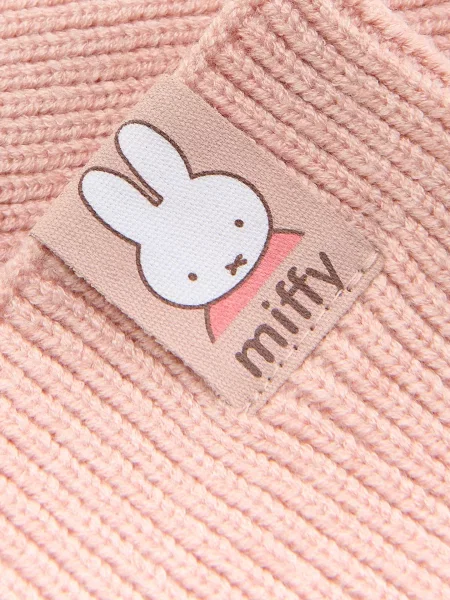 Reserved Ребристий снуд Miffy пастельний рожевий