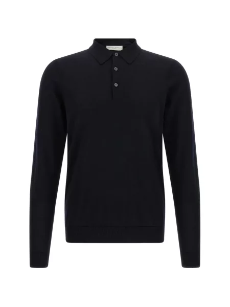 Lung tricou polo Lazare Studio albastru