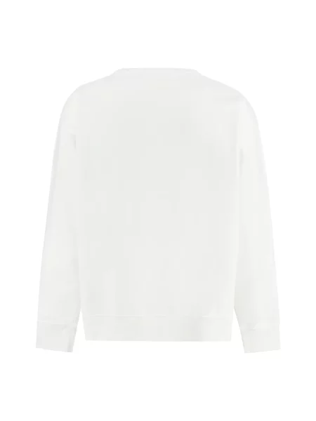 Sweter Maison Margiela z logo biały
