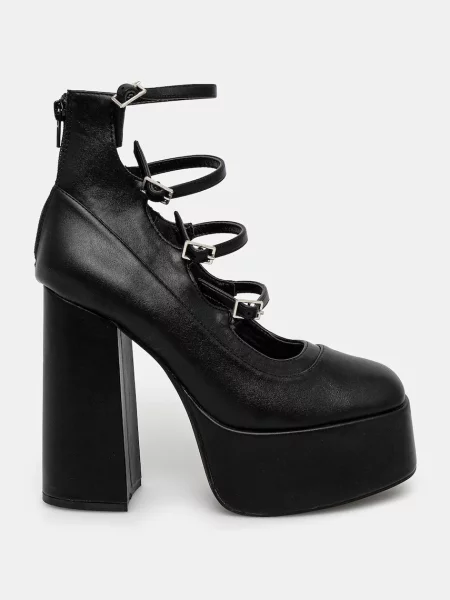 Туфли Koi Footwear на платформе с ремешками черные