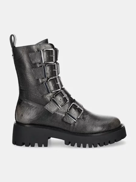 Кожаные ботинки Steve Madden серые