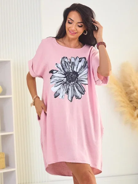 Rochie Resti cu model floral de costum negru