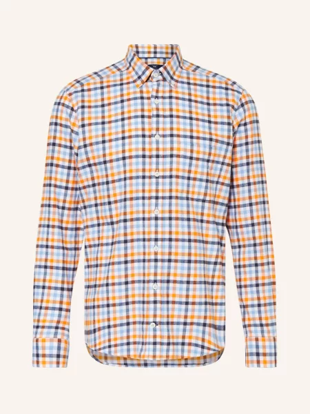 Strokesman's Košile Regular Fit oranžová/ tmavě modrá/ tmavě modrá