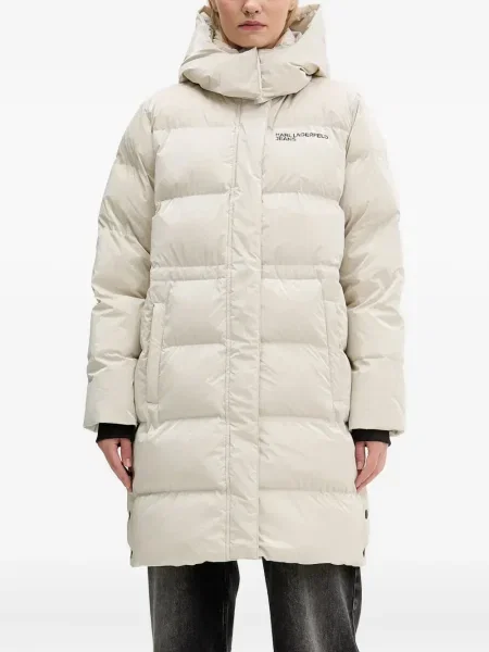 Kurtka jeansowa Karl Lagerfeld Jeans z kapturem