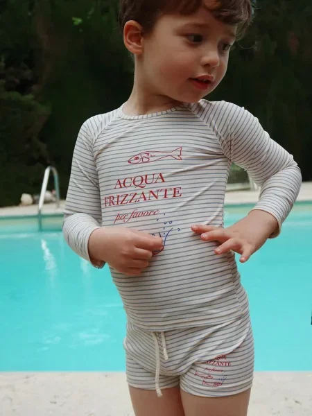 Konges Sløjd Dětské plavky ASTER SWIM PANTS GRS modré