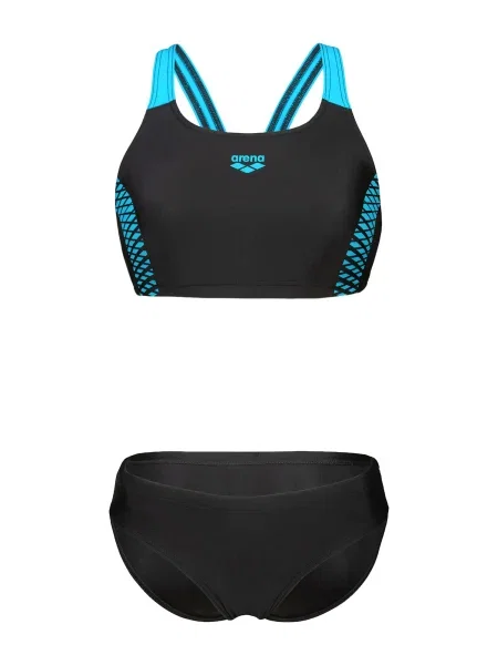 ARENA Costum de baie două piese OPENINGS albastru negru