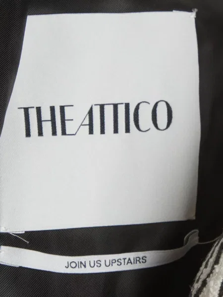 Fustă The Attico din jacard cu model zebră