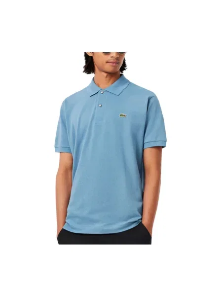 Lacoste koszulka polo Mężczyźni jednolity 4 niebieski