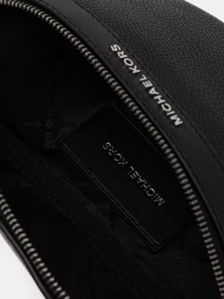 Michael Kors Кожена чанта за кръст черно