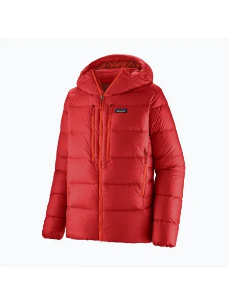 Geacă de puf pentru bărbați Patagonia Fitz Roy Down Hoody amanita red roșu