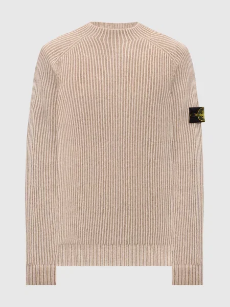 Светр з кашеміру та вовни Stone Island бежевий