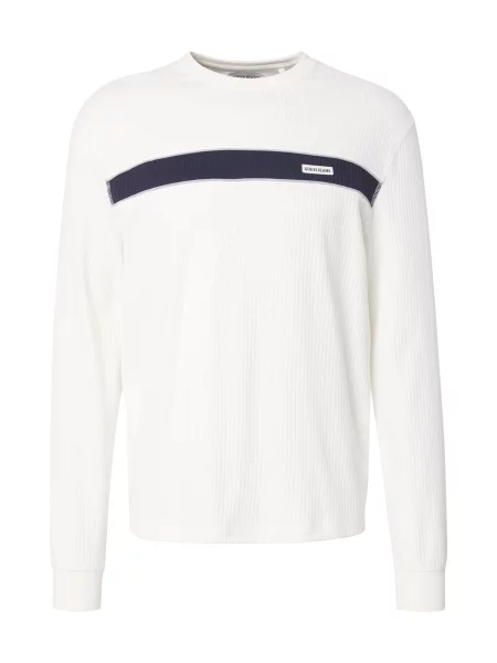 GUESS Tricou albastru închis / alb negru