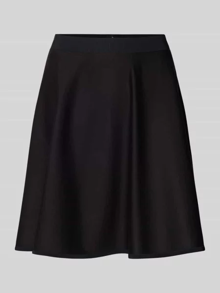 Spódnica mini rozkloszowana z mieszanki model ‘VETIRA’ Boss czarna