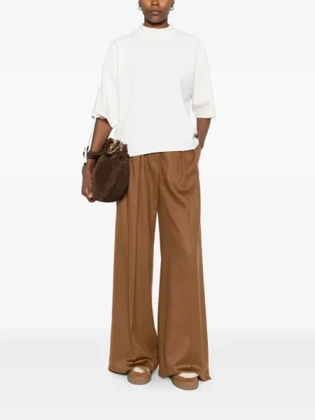Топ Max Mara с дантела бяло