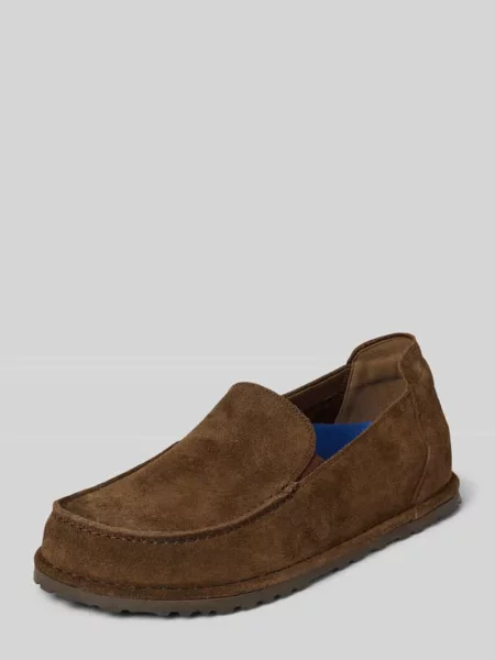 Loafersy z naturalnej skóry welurowej model Utti' Birkenstock
