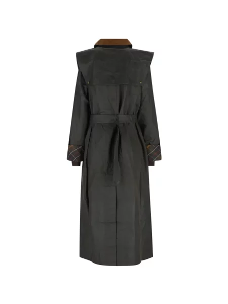 Ceruit cu centură palton Barbour negru