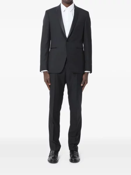 Costum Tagliatore din satin cu rever negru