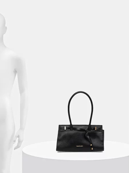 Кожаная сумка Marciano Guess черная