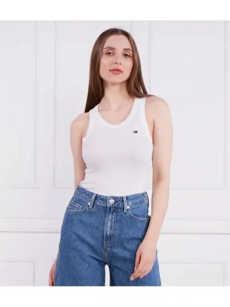 Tommy Hilfiger Top THXSM RIB TANK TOP fehér