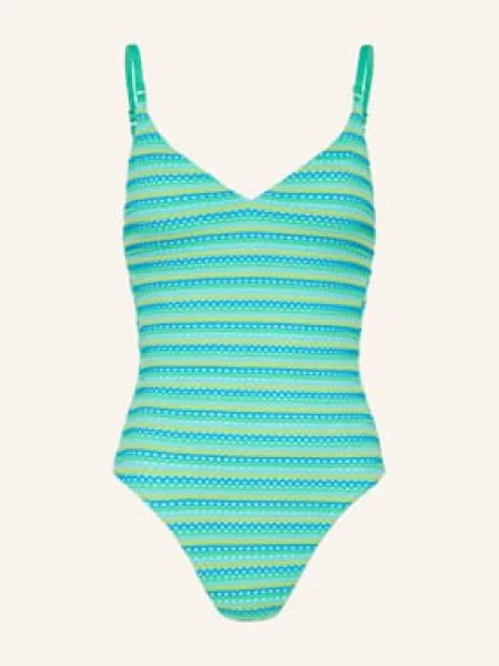 Seafolly Strój Kąpielowy Calypso gruen żółty