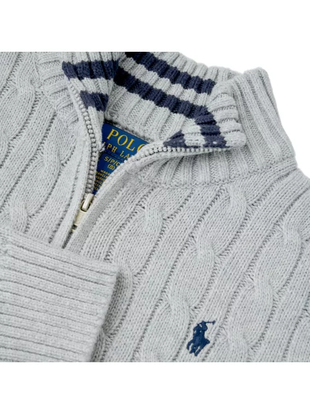 Pulover copii Polo Ralph Lauren gri