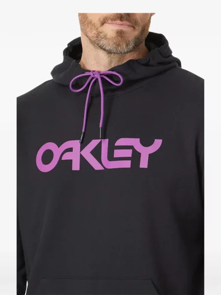 Hanorac cu glugă Oakley cu imagine negru