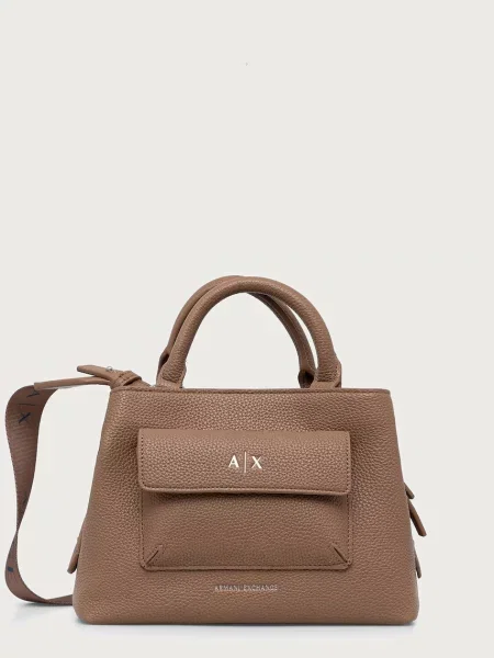 Кожаная сумка через плечо Armani Exchange
