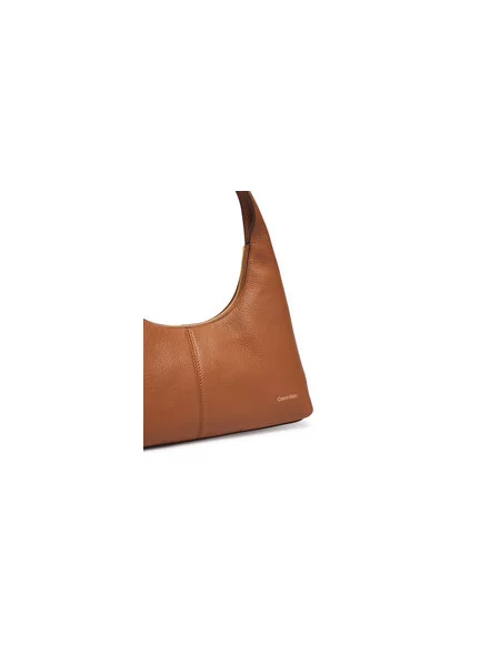 Calvin Klein Táska Slouchy Leather Shoulder Bag zöld