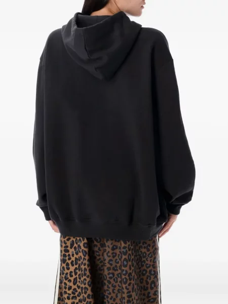 Pantaloni scurți Adidas zdrențuiți cu dungi din satin maro