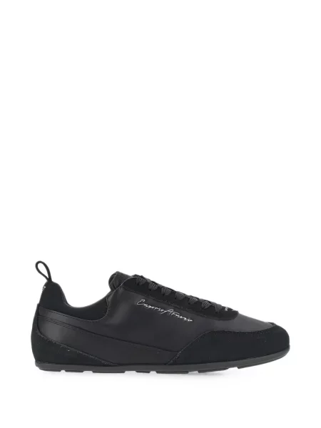 Sneakerși Emporio Armani cu imagine negru