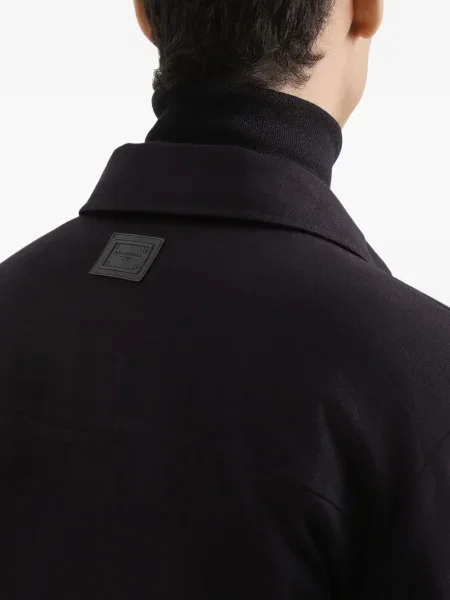 Geacă Dolce & Gabbana de flanelă negru