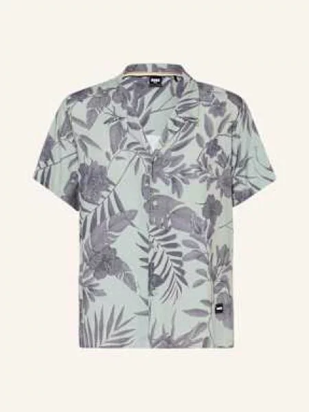 Boss Košile Resort Beach Comfort Fit světle zelená/ tmavě šedá šedá