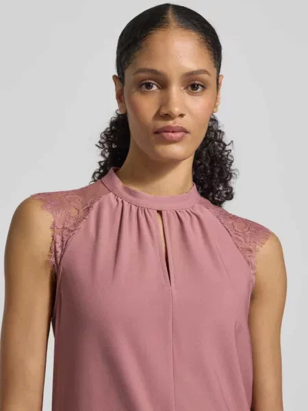 Top Vero Moda z krótkim rękawem różowy