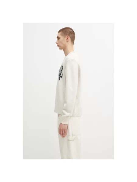 Sweter Filling Pieces wełniany biały