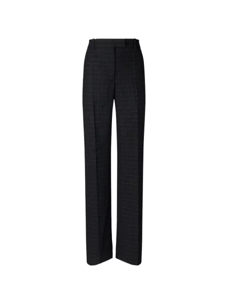 Pantaloni Tory Burch de lână negru