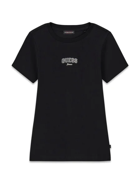 GUESS Tricou negru alb